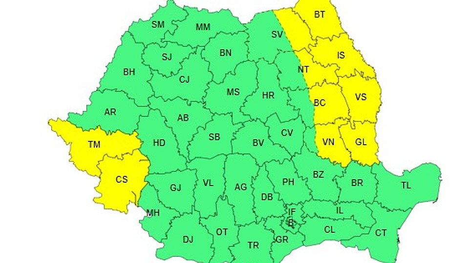 ANM prognozează temperaturi de 17°C în București, conform avertizării speciale pentru Capitală.