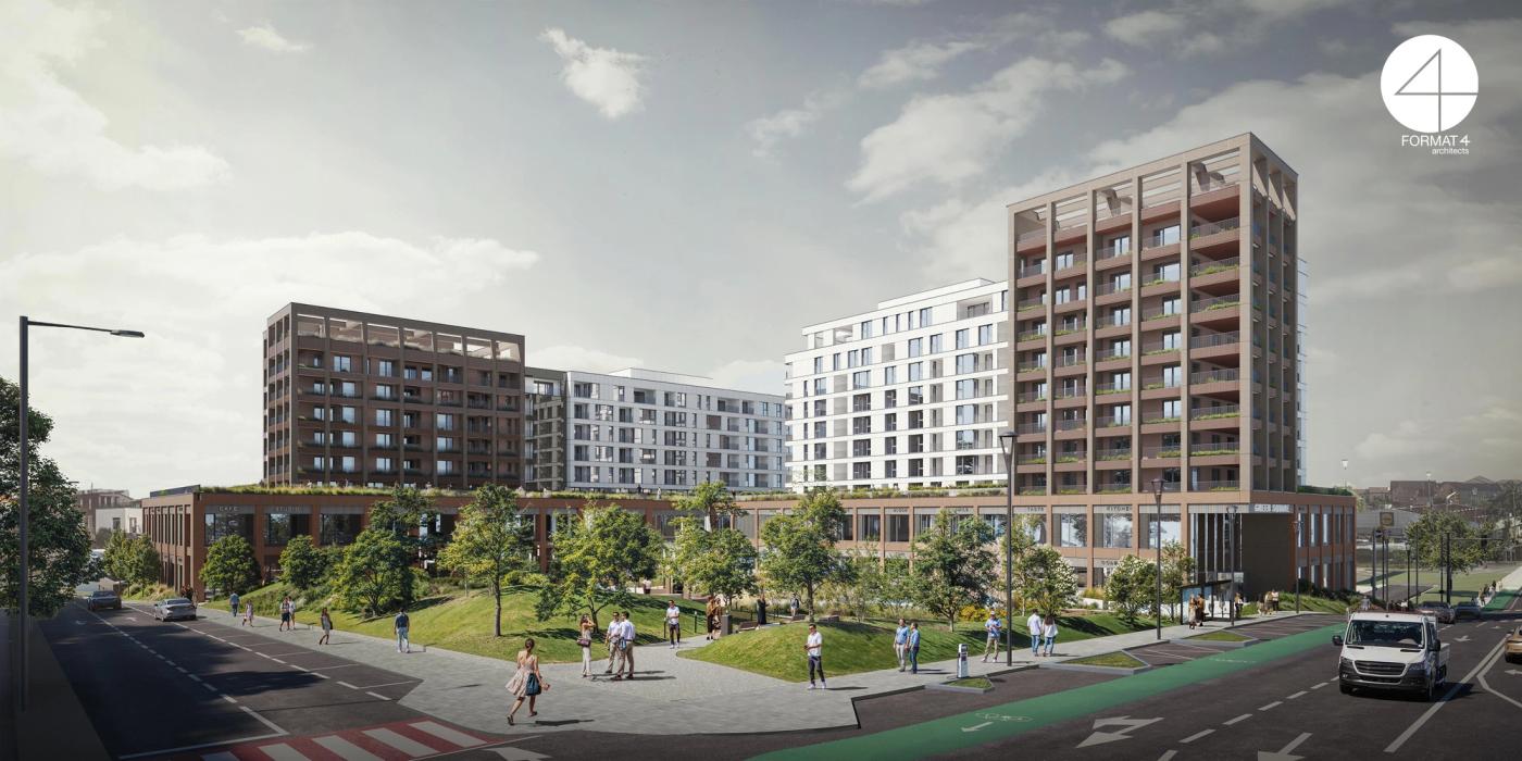 Proiectul Green Square prinde viață în Bună Ziua: Încep lucrările la ansamblul cu mini-mall, lac și parc propriu