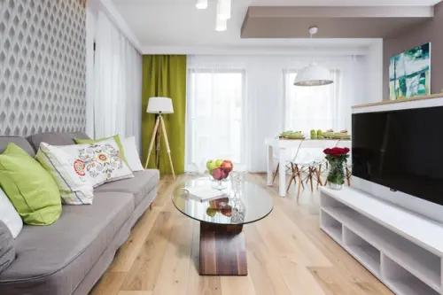 Design modern si luminos pentru un apartament de 2 camere si 50 mp