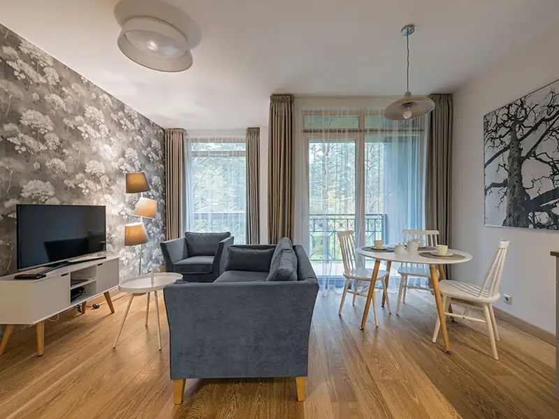 Confort inspirat de natura intr-un apartament de 2 camere