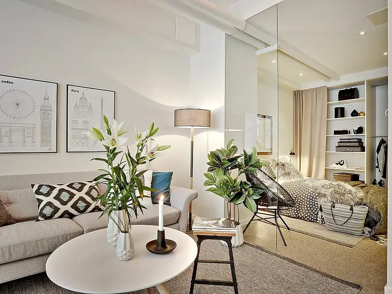 Un apartament de 35 mp eleganta in stil scandinav