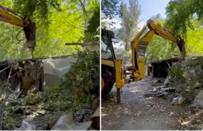 A început demolarea mai multor garaje ridicate ilegal în Sectorul 1, anunțat Clotilde Armand