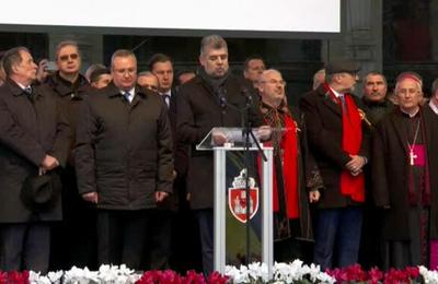 Președintele PSD, Marcel Ciolacu, a fost huiduit la Iași, de Ziua Unirii: ”Mulțumesc mult. Eu chiar vă iubesc!”