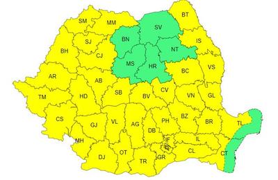 Cod galben de caniculă și disconfort termic în aproape toate județele țării. Cluj se află printre ele
