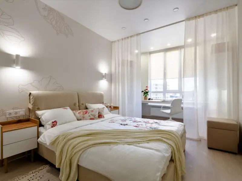 Locuinta de 38 mp amenajata modern in nuante de bej