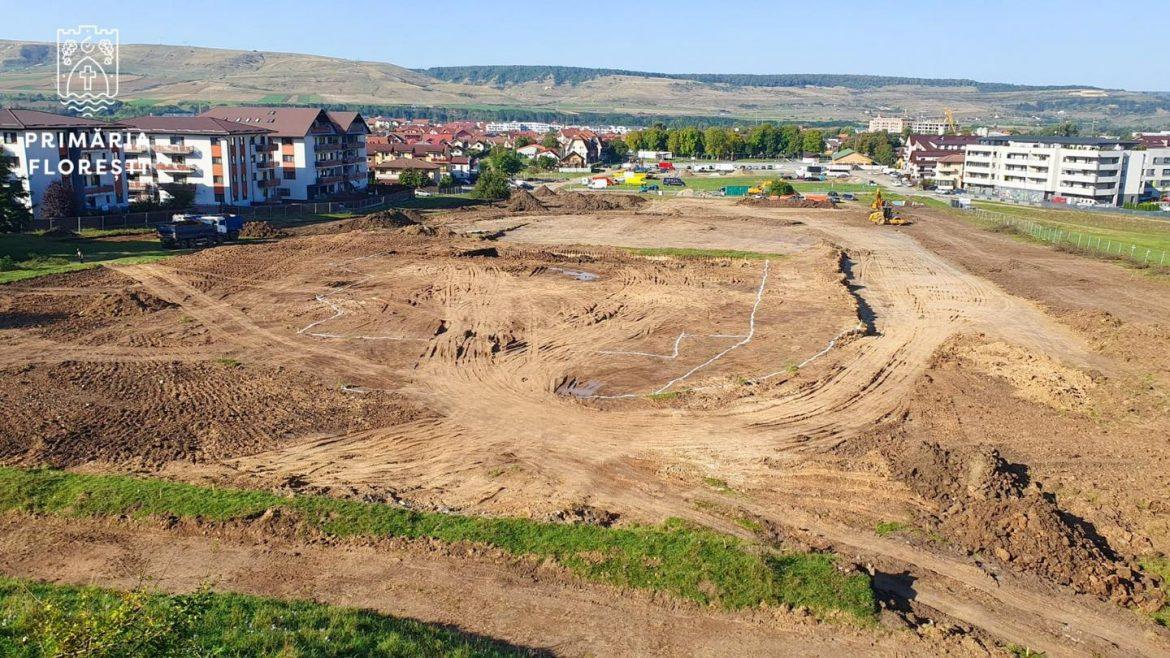 A început amenajarea celui mai mare parc sportiv din Florești