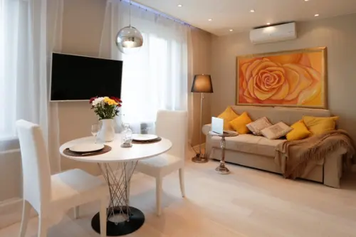 Tonuri neutre in amenajarea unui apartament de 2 camere si 38 mp