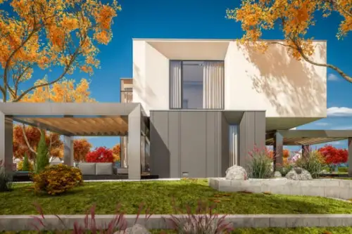 Stiluri peisagistice de toamna potrivite pentru o casă în stil avangardist