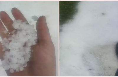 Marți, 30 mai, a avut loc o cădere masivă de grindină în satul Săliște, de lângă Cluj-Napoca