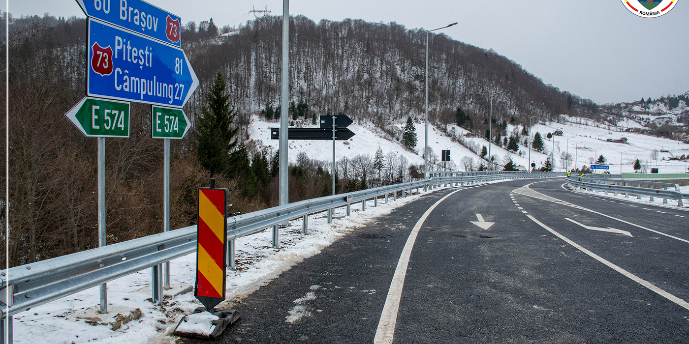 A fost deschis circulaţiei Podul Dâmboviţei, care face legătura între judeţele Argeş şi Braşov / Este cel mai lung pod în arc din România, investiţie de peste 46 de milioane de lei VIDEO