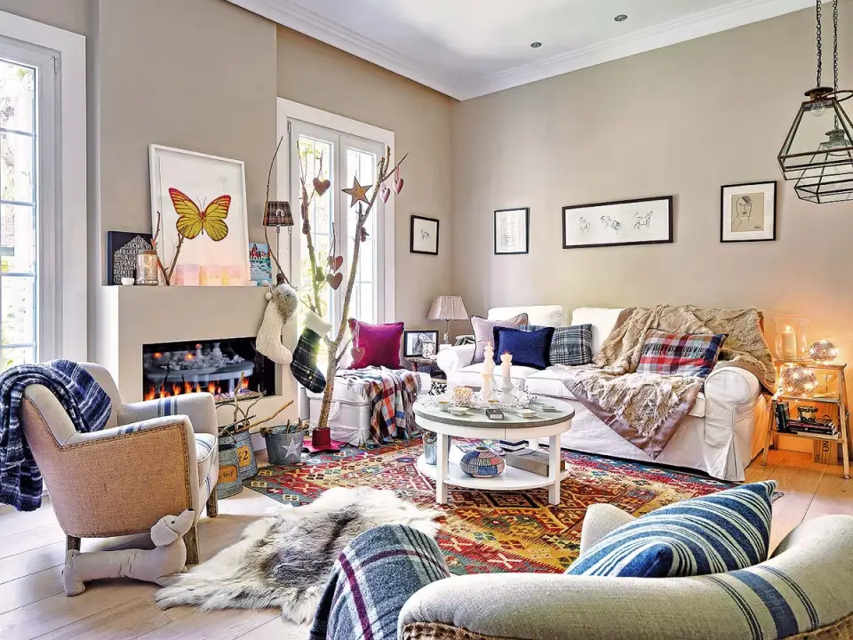 O casa vesela amenajata de sarbatoare