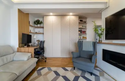 Amenajare in stil industrial cu jocuri de texturi si riflaje