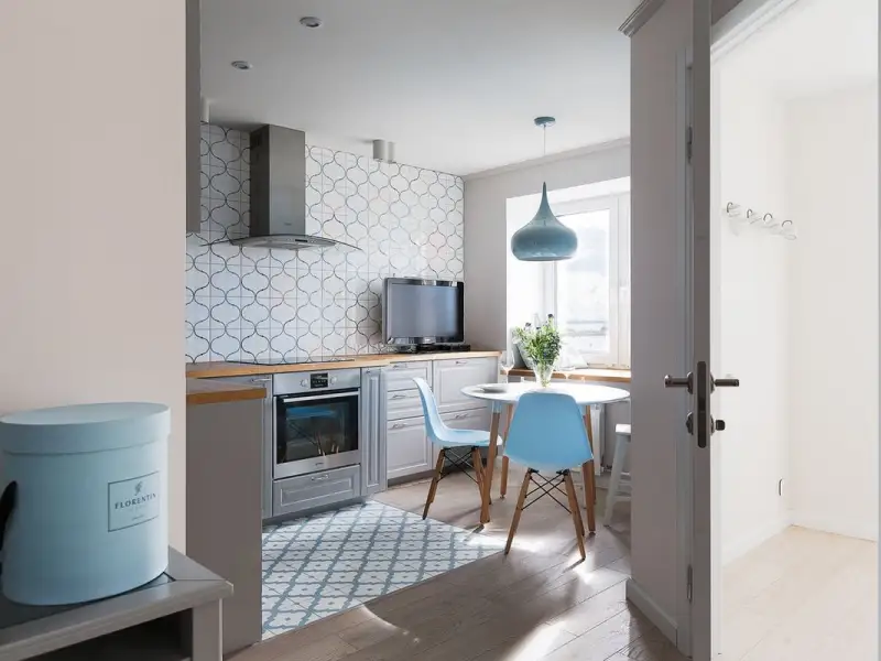 Spatiu de 53 mp transformat intr-un apartament de trei camere