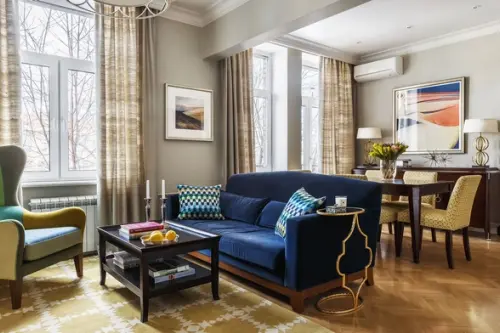 Clasic-modern intr-o amenajare de 79 mp