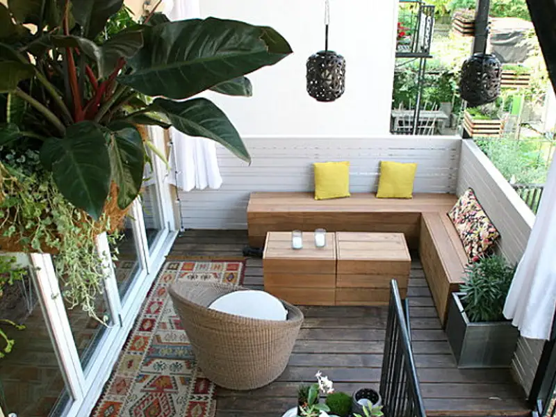 Balcoane si terase amenajate pentru momente de relaxare in aer liber
