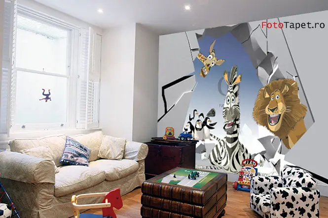 10 camere de copii amenajate cu fototapet
