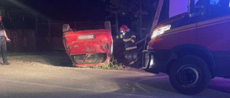 Accident de circulație, joi seara, în comuna clujeană Panticeu