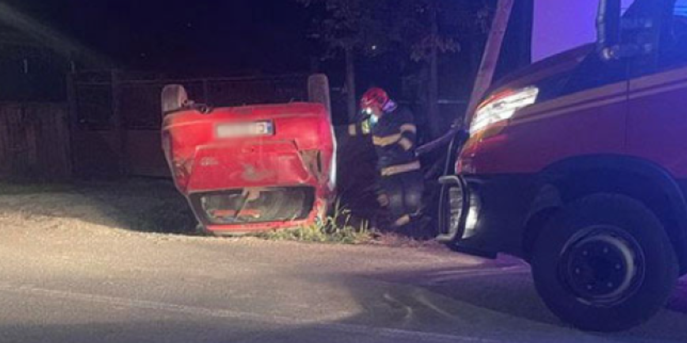 Accident de circulație, joi seara, în comuna clujeană Panticeu