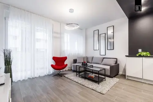 Motive geometrice in amenajarea unui apartament de 2 camere