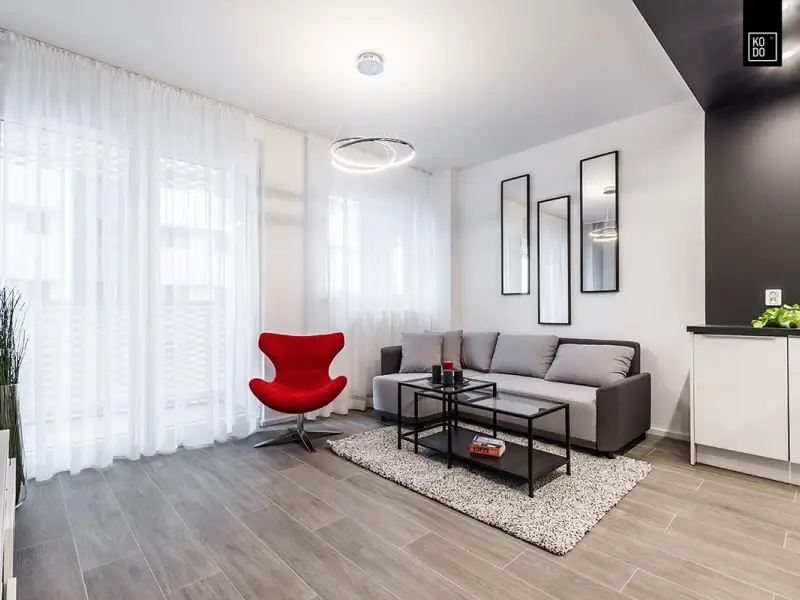 Motive geometrice in amenajarea unui apartament de 2 camere