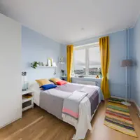 Apartament actual amenajat cu accente de culoare