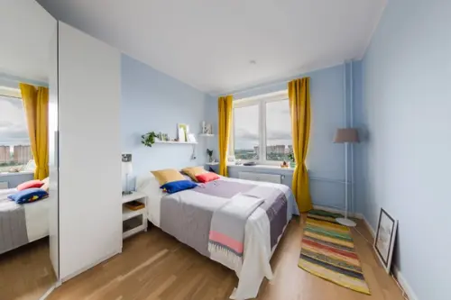 Apartament actual amenajat cu accente de culoare