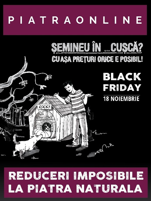 Piatra Online ofera reduceri de pana la 80% de Black Friday