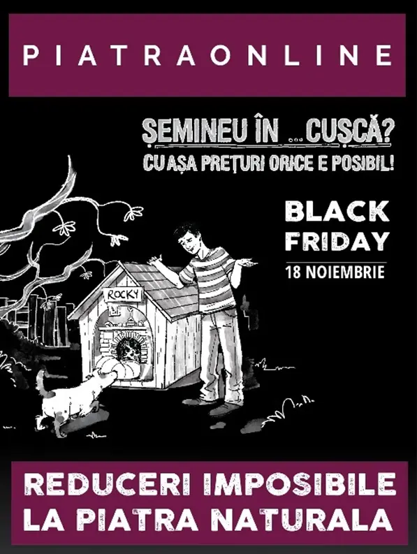 Piatra Online ofera reduceri de pana la 80% de Black Friday