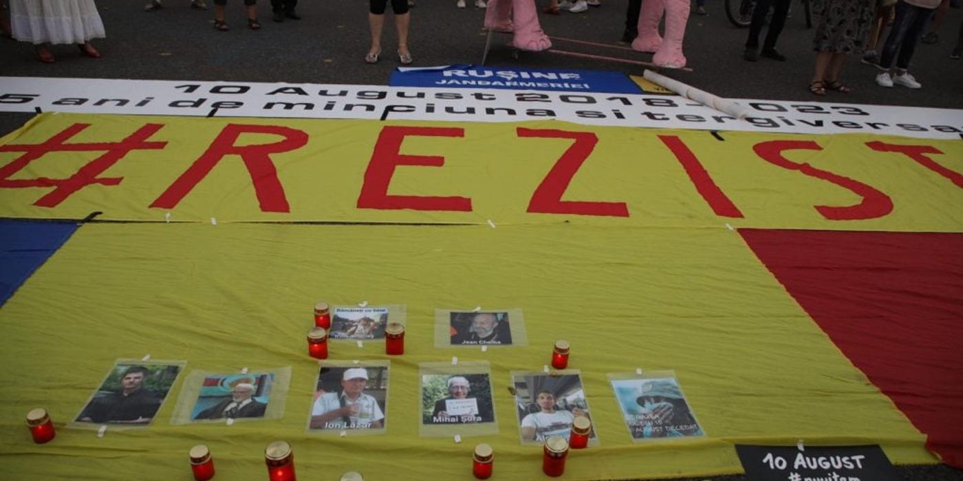 Manifestație în Piața Victoriei, la cinci ani de la violențe de la protestul din 10 august 2018: „Judecați, nu tergiversați!”