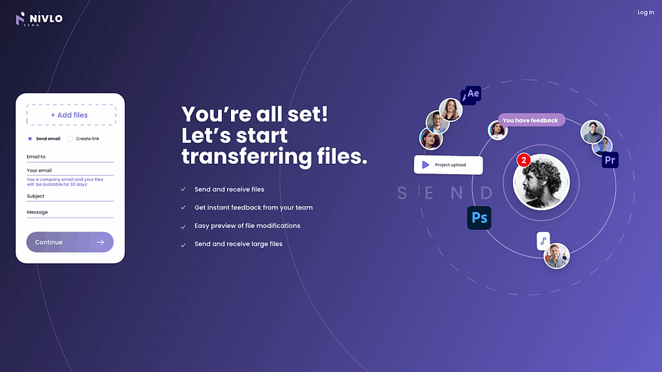 Nivlo Send: Un “WeTransfer” mai bun si gratis pentru transfer de fișiere