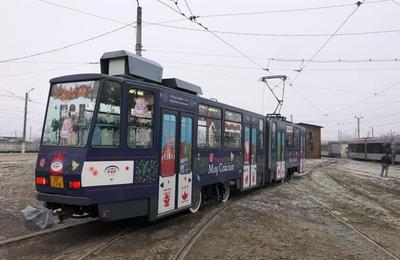 Copiii din Cluj-Napoca vor putea să călătorească și anul acesta cu tramvaiul lui Moș-Crăciun