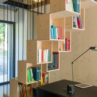 Arhitectura moderna raft amenajat in interiorul unor trepte