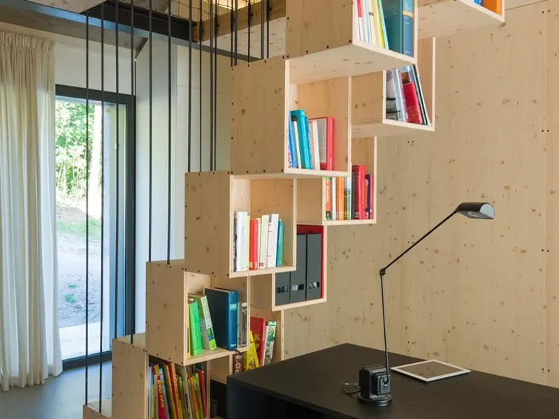 Arhitectura moderna raft amenajat in interiorul unor trepte