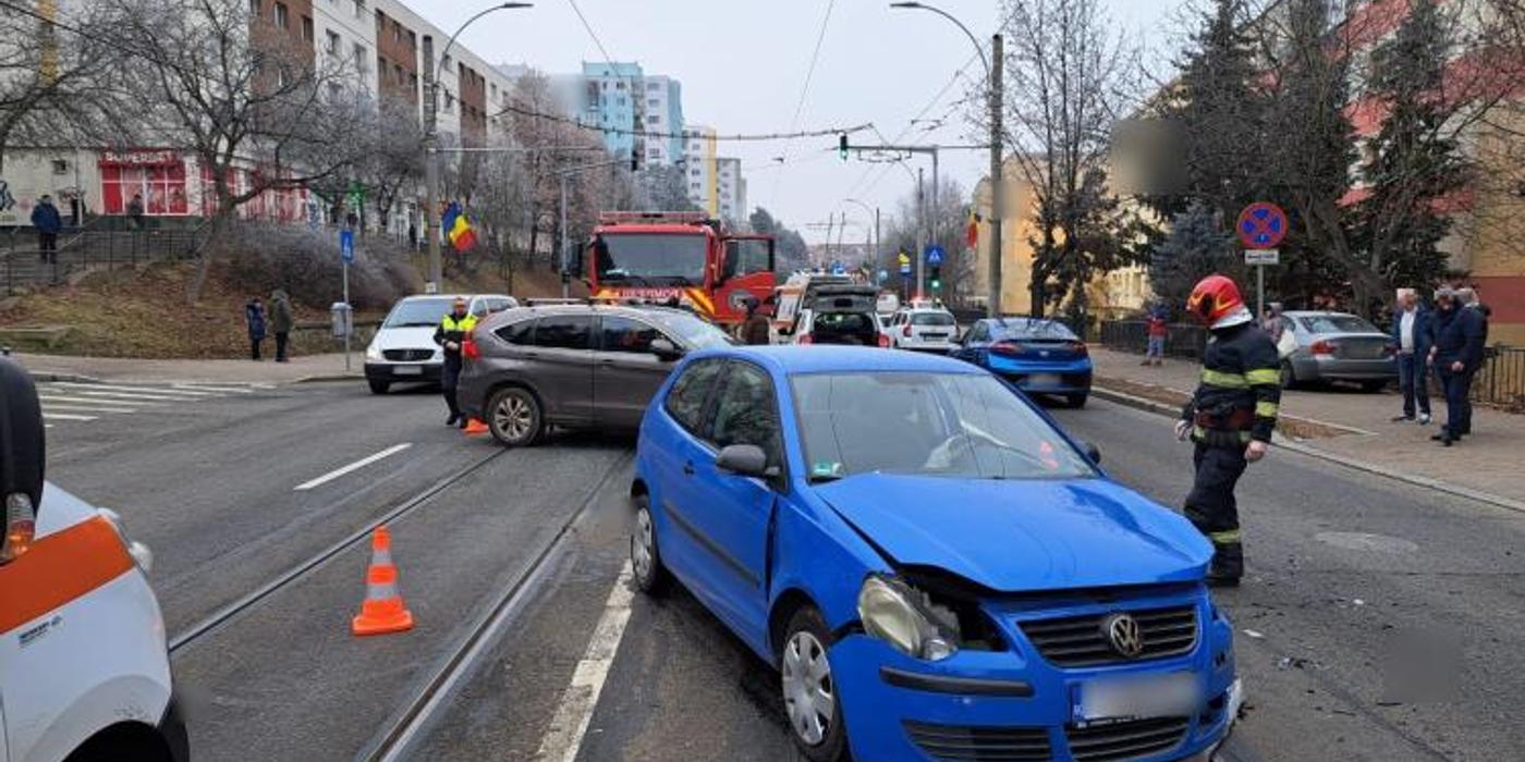 Accident rutier pe strada Primăverii din Cluj-Napoca