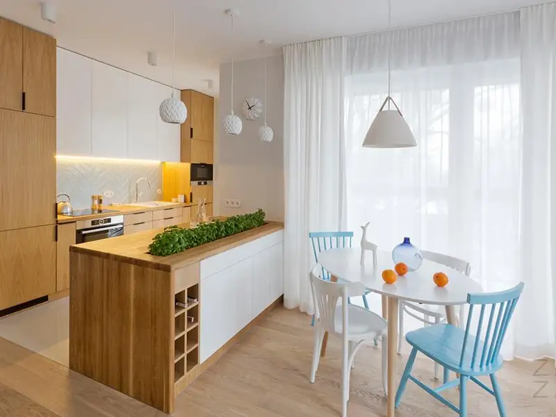 Tonuri de pastel intr-o amenajare de 81 mp