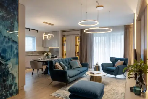 Amenajare glam pentru un apartament de 105 mp din Bucuresti