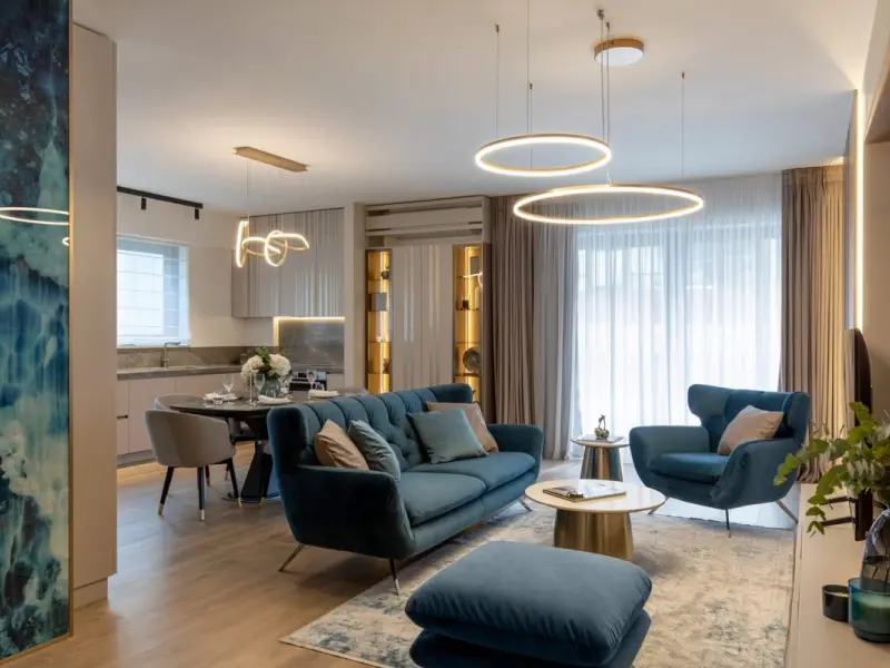 Amenajare glam pentru un apartament de 105 mp din Bucuresti