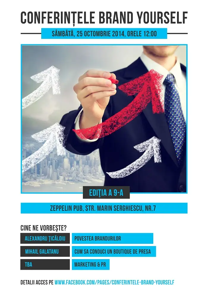 Vino la editia a 9-a a Conferintelor Brand Yourself!