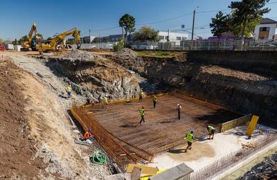 Au început lucrările pe șantierul de pe strada Traian Vuia la proiectul ”Park Ride” din zona aeroportului