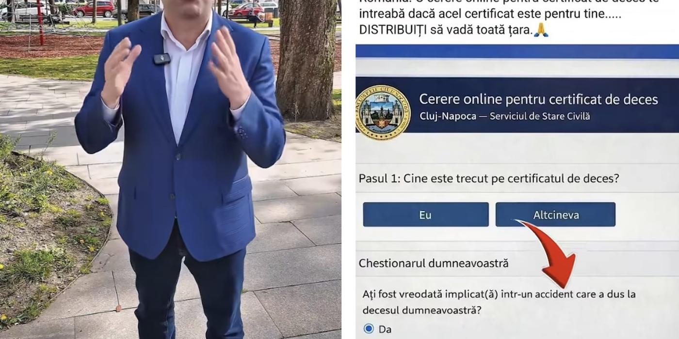 „Moartea digitală”, un fals viral: Viceprimarul Dan Tarcea demontează un fake news bizar care vizează Primăria Cluj-Napoca