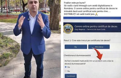 „Moartea digitală”, un fals viral: Viceprimarul Dan Tarcea demontează un fake news bizar care vizează Primăria Cluj-Napoca