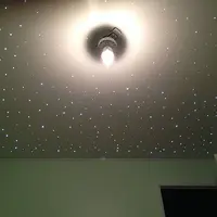 Tavan plin cu “stele” – creatia unui tatic pentru camera fiului sau