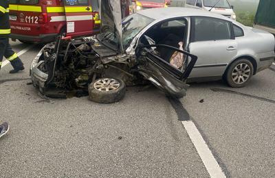 Un accident rutier s-s produs luni dimineața pe centura municipiului Gherla