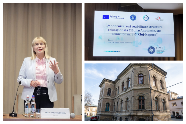 Clădirea Anatomie a Universității de Medicină și Farmacie „Iuliu Hațieganu” din Cluj-Napoca va fi modernizată