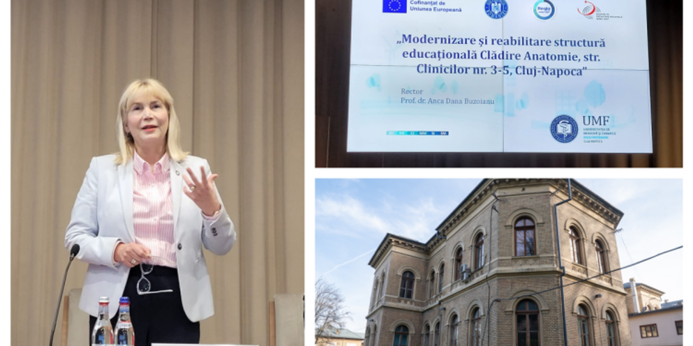 Clădirea Anatomie a Universității de Medicină și Farmacie „Iuliu Hațieganu” din Cluj-Napoca va fi modernizată