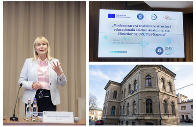 Clădirea Anatomie a Universității de Medicină și Farmacie „Iuliu Hațieganu” din Cluj-Napoca va fi modernizată