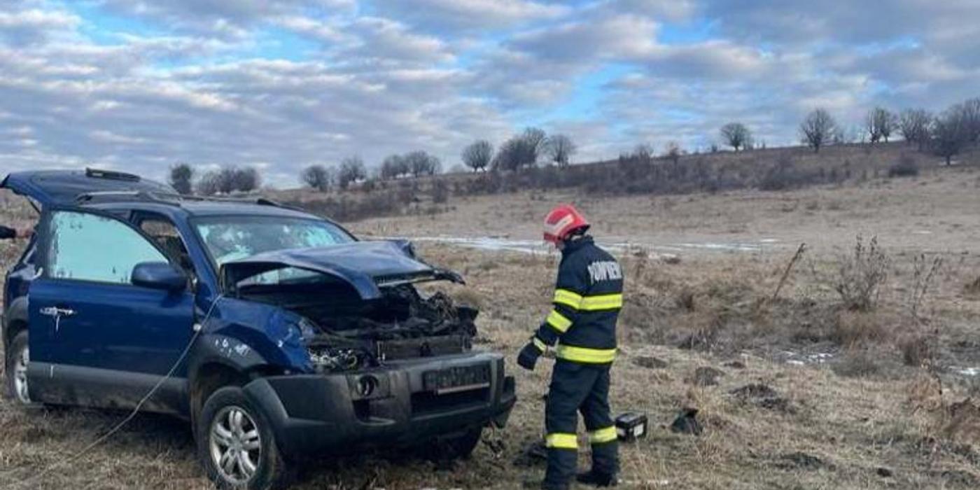 Accident rutier petrecut pe DJ 108N, între localitățile Aghireșu și Petrindu