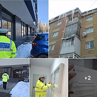 „Poliția țurțurilor” în acțiune în Sectorul 6: Atenție la curățarea trotuarelor și a țurțurilor!