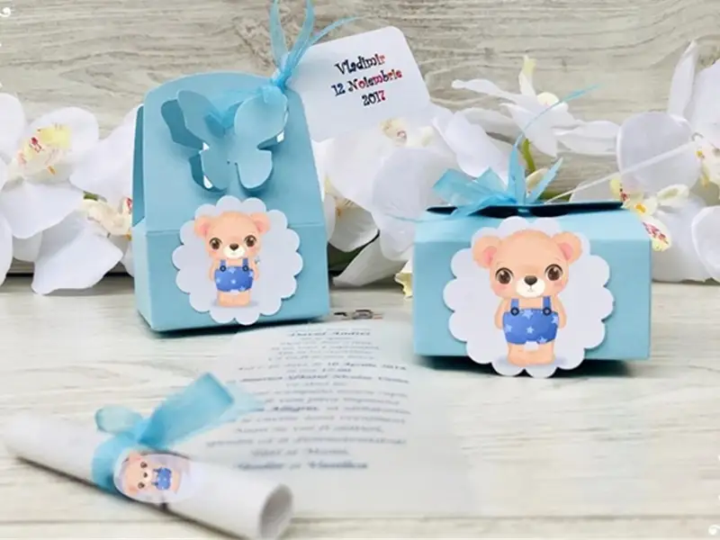 Invitații de botez cu sigiliu cerat – eleganță clasică pentru un eveniment special