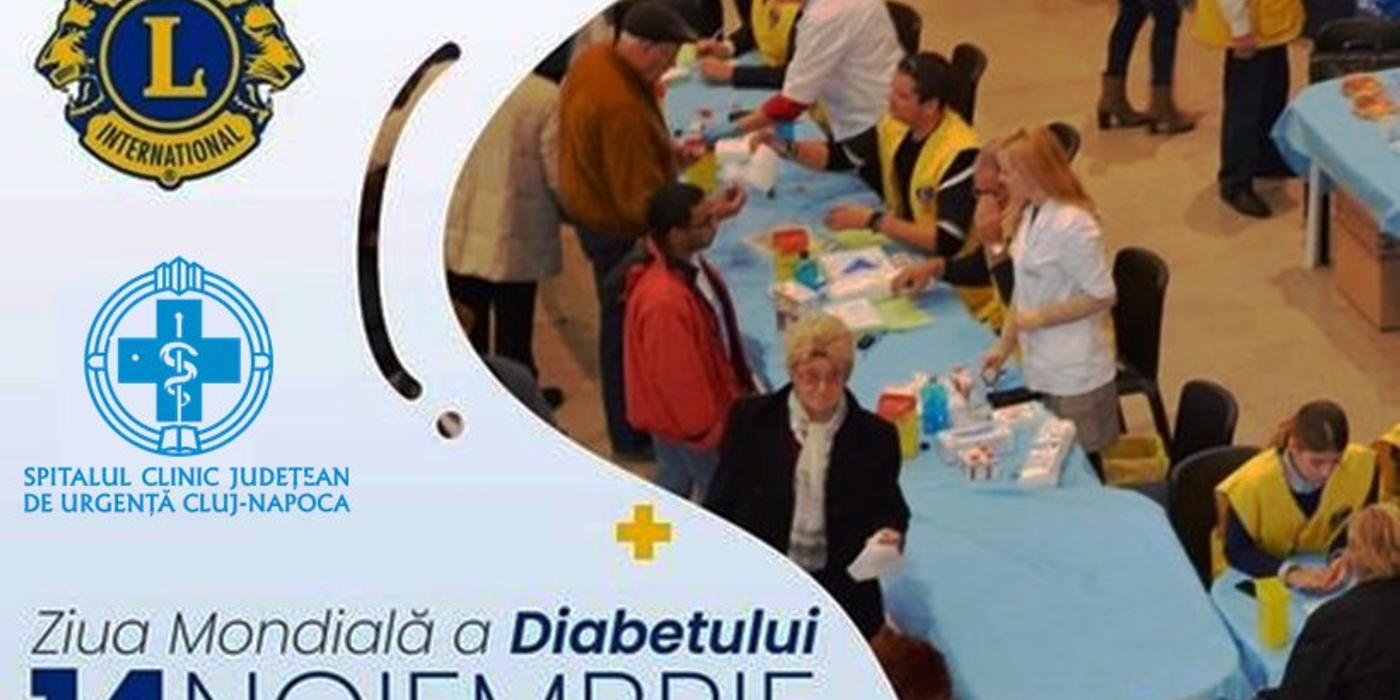 Testare gratuită a glicemiei, de Ziua Mondială a Diabetului, la Spitalul Clinic Județean de Urgență Cluj-Napoca